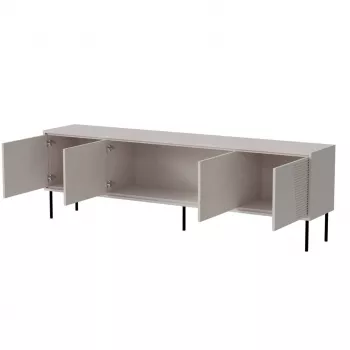 Móvel RTV ABI 4D 200x38x62 caxemira mate