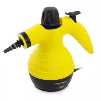 Limpa-vapor portátil ESPERANZA EHS001 — 0,35 L, 900 W, 3 bar, 115 °C, 40 g/min, inclui escovas para chão/estofos/escova
