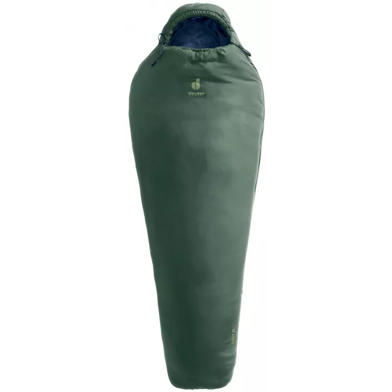 Saco-cama tipo múmia DEUTER Orbit SL +5 °C / 41 °F — 750 mm de largura, 480 mm de profundidade, Ripstop-PES, verde