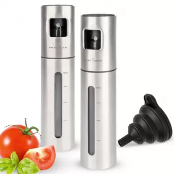 Dispensador de óleo e vinagre ProfiCook PC-EOS 1270 — 0,1 L aço inoxidável, pulverizador com bomba
