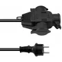 Cabo de extensão EUROLITE 3024701D 3x2,5 mm², 3 m, cabo de extensão elétrica