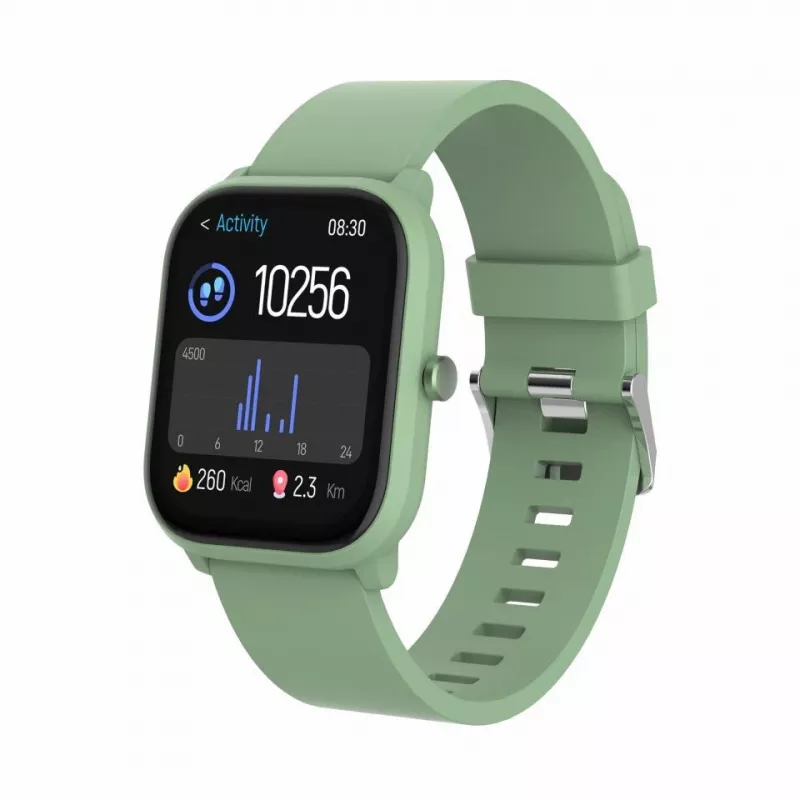 Smartwatch DENVER SWK-120GN com monitorização de fitness e suporte de notificações, verde