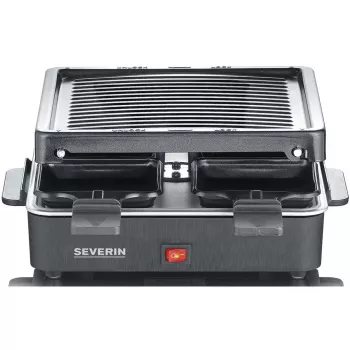 Grelhador de raclette mini Severin 4 pequenas frigideiras antiaderentes 600 W