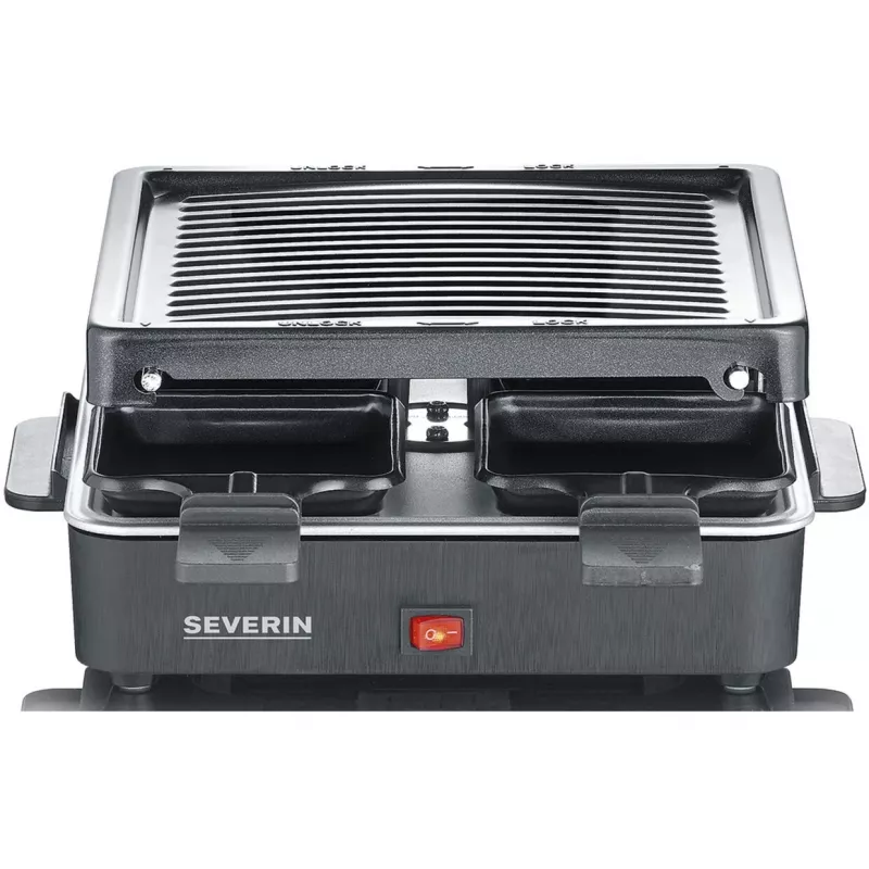 Grelhador de raclette mini Severin 4 pequenas frigideiras antiaderentes 600 W