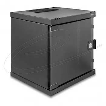 Rack autónomo/parede/chão DELOCK 43422 6U capacidade de carga 30 kg IP20, preto, fechadura com chave