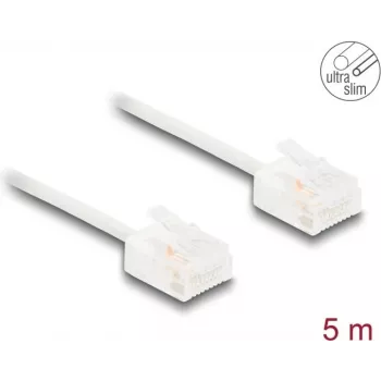 Cabo de rede DeLOCK RJ45 Cat.6 UTP ultrafino 5 m branco