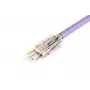 Ficha de cabo RJ45 Digitus X-ML-6U-EZ transparente ficha 100 peças