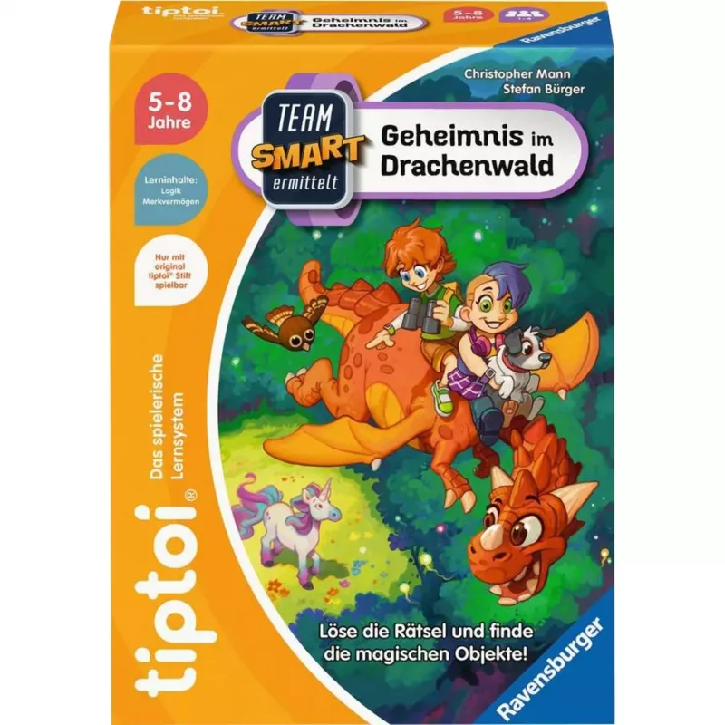 tiptoi Team SMART ermittelt: Geheimnis im Drachenwald, jogo de tabuleiro