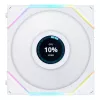 Ventoinha de caixa LIAN LI UNI FAN TL LCD 120mm ARGB - branco pack de 3