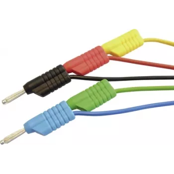 Conjunto de cabos de medição Voltcraft MS 4250S com fichas banana de 4 mm