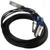 Cabo Mikrotik XQ+BC0003-XS+ InfiniBand 3 m QSFP28 4x SFP28 preto, cromado