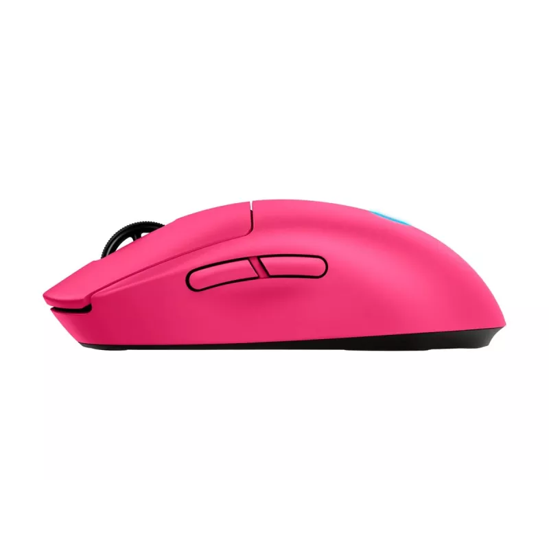 Logitech G PRO 2 - Rato - Gaming - para destros e esquerdinos - ótico - 8 botões - Sem fios, Com fios - 2,4 GHz, USB - recetor USB Logitech LIGHTSPEED - rosa (910-007310)