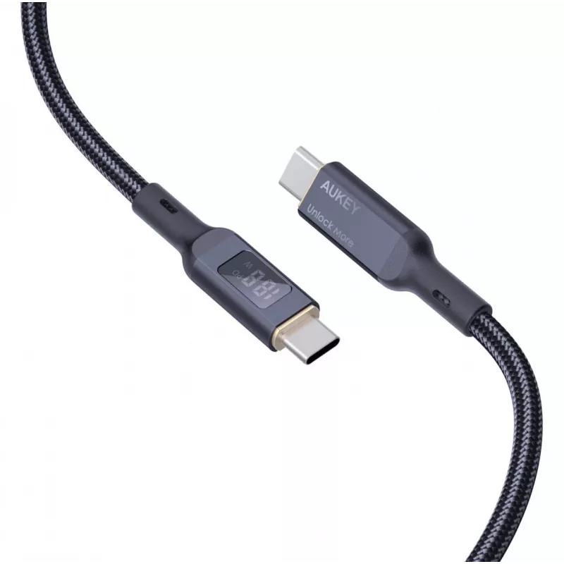 Cabo USB AUKEY CB-MCC102 1,8 m USB-C preto 480 Gbit/s