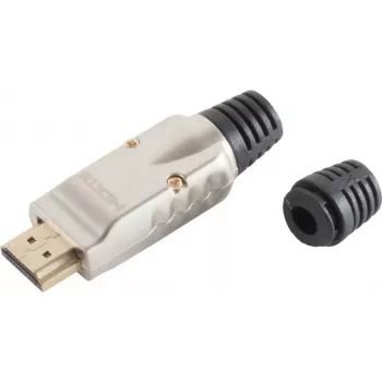 Ficha HDMI ShiverPeaks 77405-S metal para automontagem, compatível com 4K2K