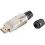 Ficha HDMI ShiverPeaks 77405-S metal para automontagem, compatível com 4K2K