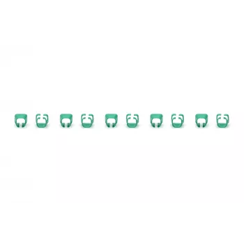 DIGITUS - Clipes de cabo com codificação de cores - para cabo de patch - verde (embalagem de 100) (A-CC-G)