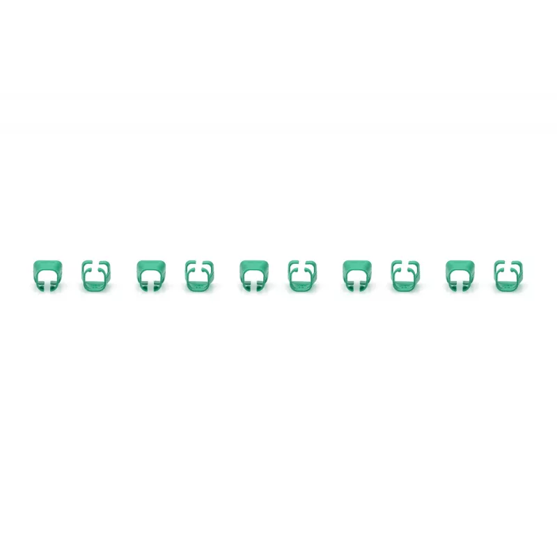 DIGITUS - Clipes de cabo com codificação de cores - para cabo de patch - verde (embalagem de 100) (A-CC-G)