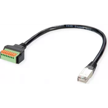 Adaptador de cabo ROLINE RJ45 ST - Push-Terminalblock - adaptador - rede (12.02.1171)