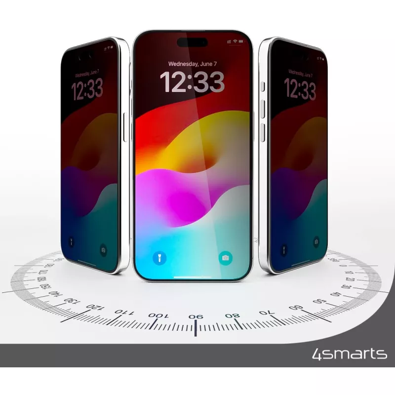Película de proteção de ecrã 4smarts 540599 para iPhone 15 Plus resistente a riscos