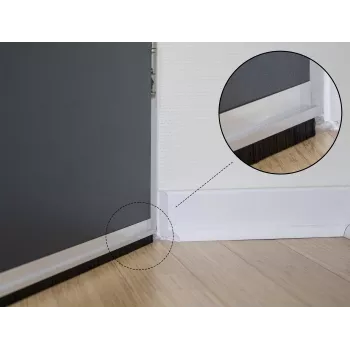 Escova de vedação DeLOCK 66651 40 mm perfil de alumínio reto 1 m