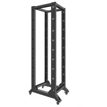 Rack aberto 19 polegadas Lanberg OR01-6842-B, 42U, 600x800 mm, preto