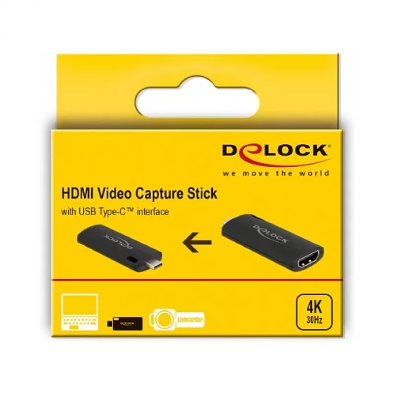 Gravador de vídeo DeLOCK 88309 USB 2.0 3840x2160 píxeis