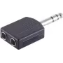 Conector de cabo ShiverPeaks BS57072 6,3 mm preto aço inoxidável