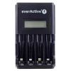 Carregador de baterias everActive NC450B — carregador de 4 células AAA, 110/230V AC, preto