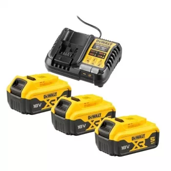 Conjunto de bateria e carregador DeWALT DCB1104P3-QW iões de lítio 5 Ah