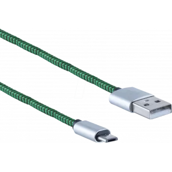Cabo USB ShiverPeaks BS14-50115 0,9 m USB A para Micro-USB B verde
