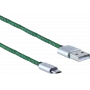 Cabo USB ShiverPeaks BS14-50115 0,9 m USB A para Micro-USB B verde
