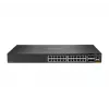 HPE - Série Aruba - Aruba 6300F - Switch - L3 - gerido - 24 x 10/100/1000 + 4 x 1 Gigabit / 10 Gigabit / 25 Gigabit / 50 Gigabit SFP56 (Uplink / Stacking) Frente e lado para trás