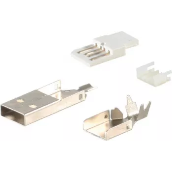 Conector de cabo ShiverPeaks BS77056 USB A ficha reta
