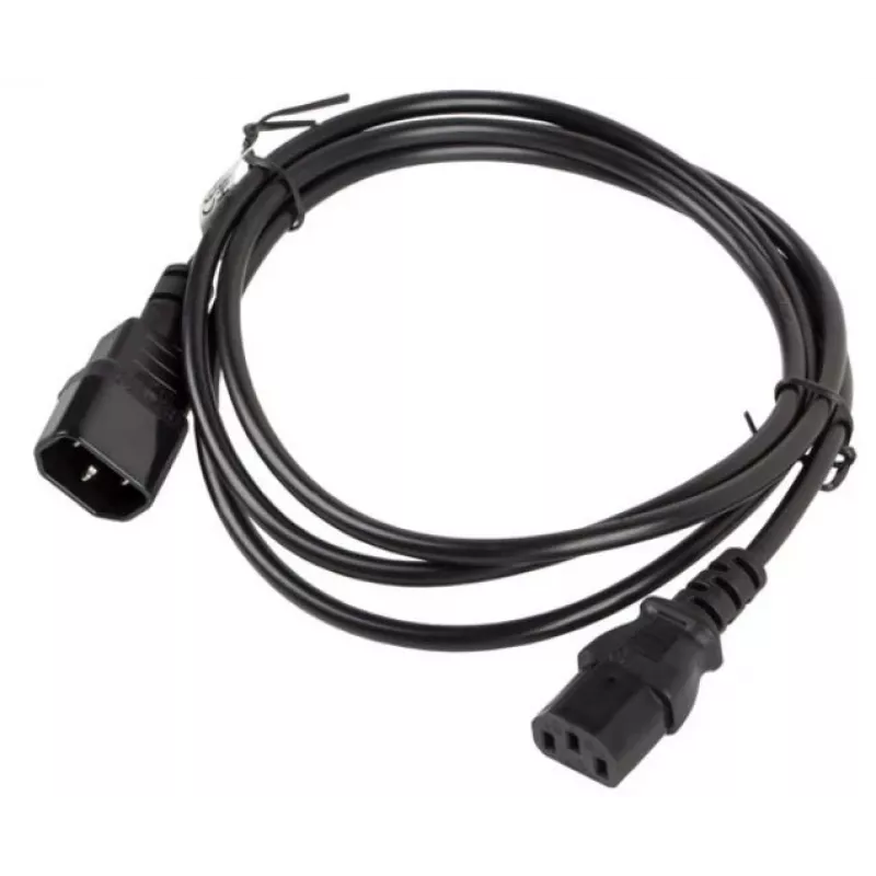 Cabo de alimentação Lanberg CA-C13E-10CC-0018-BK preto 1,8 m