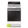 Fogão independente Amica SHC 5874 W elétrico cerâmico 4 zonas