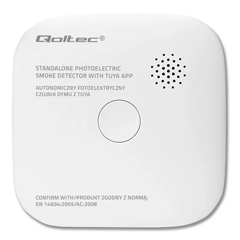Detetor de fumo com pilha Tuya WiFi LED