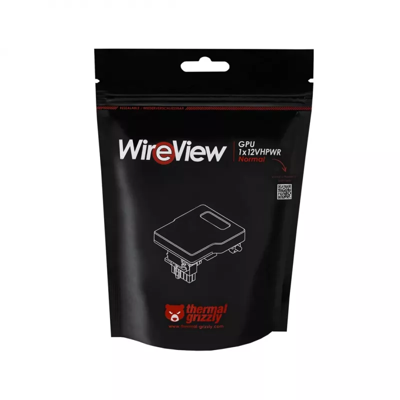 Thermal Grizzly | WireView | GPU 1x12VHPWR Reversed | preto | N/A