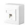 Metz Connect C6A módulo - Saída de tomada - RJ 45 - 1 tomada de rede - Branco puro, RAL 9010 (130C370002-I)