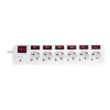 Régua de tomadas LogiLink LPS250 1,5 m 6 tomadas AC interior branco