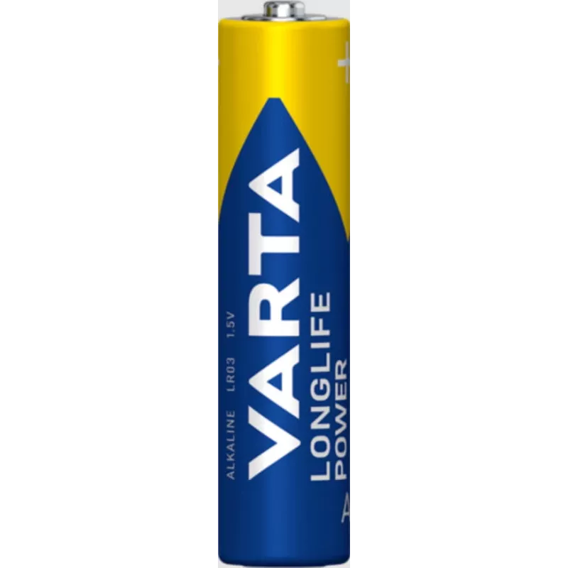 Pilhas alcalinas Micro AAA Varta Longlife Power — pack de 12