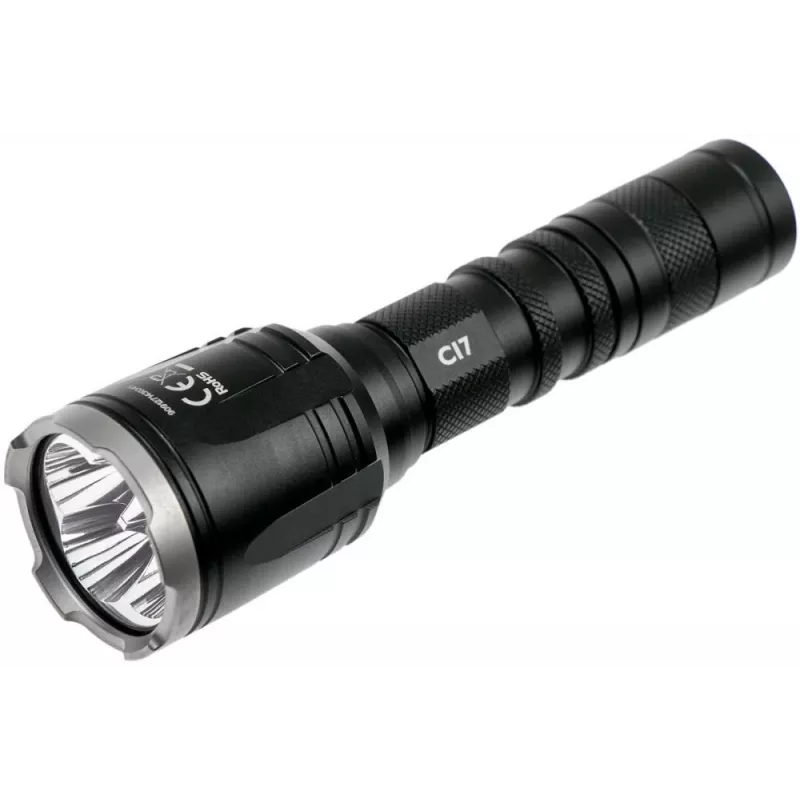 Lanterna de mão Nitecore CI7 — 4 LEDs, 2500 lúmenes, 130 h de autonomia, 148,2 mm, 158 g, preto