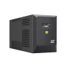 UPS line-interactive Green Cell 1,5 kVA / 1050 W, 5 saídas AC, onda sinusoidal pura, AVR, USB, torre, preto