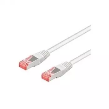 Cabo de rede CAT 6 Wentronic Goobay, S/FTP (PiMF), branco, 1,5 m – LSZH sem halogéneos, cobre (95587)