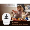 Adaptador de viagem de parede GEMBIRD TPA-1A2C20-02-W 20W — 1xUSB-A + 2xUSB-C, ficha tipo G, 100–250 V, branco