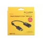 DeLOCK - Adaptador de vídeo/áudio - DisplayPort / HDMI - DisplayPort (macho) - HDMI, 19 pinos (fêmea) - 20 cm - (DisplayPort 1.2) - Preto (62609)