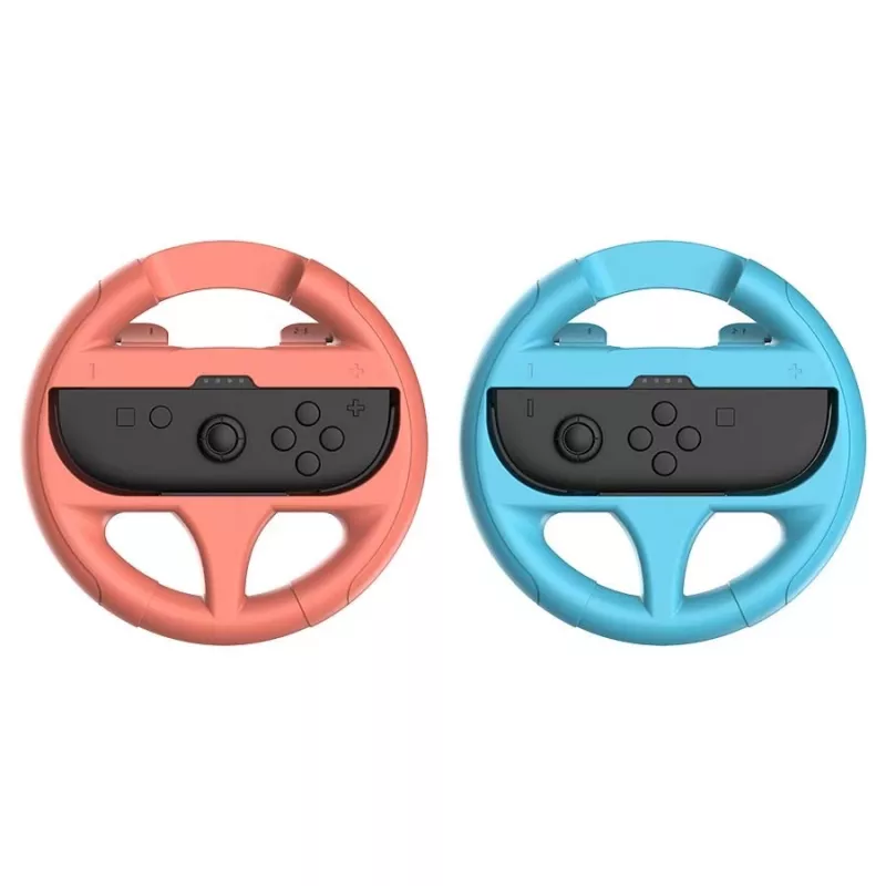 Volante mod Subsonic pack de 2 volantes para Switch e Switch 2 vermelho turquesa