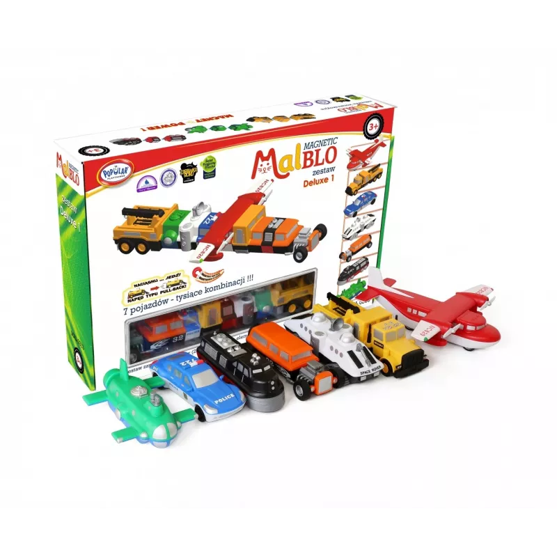 Conjunto de veículos Popular Playthings Magnetic Mix or Match