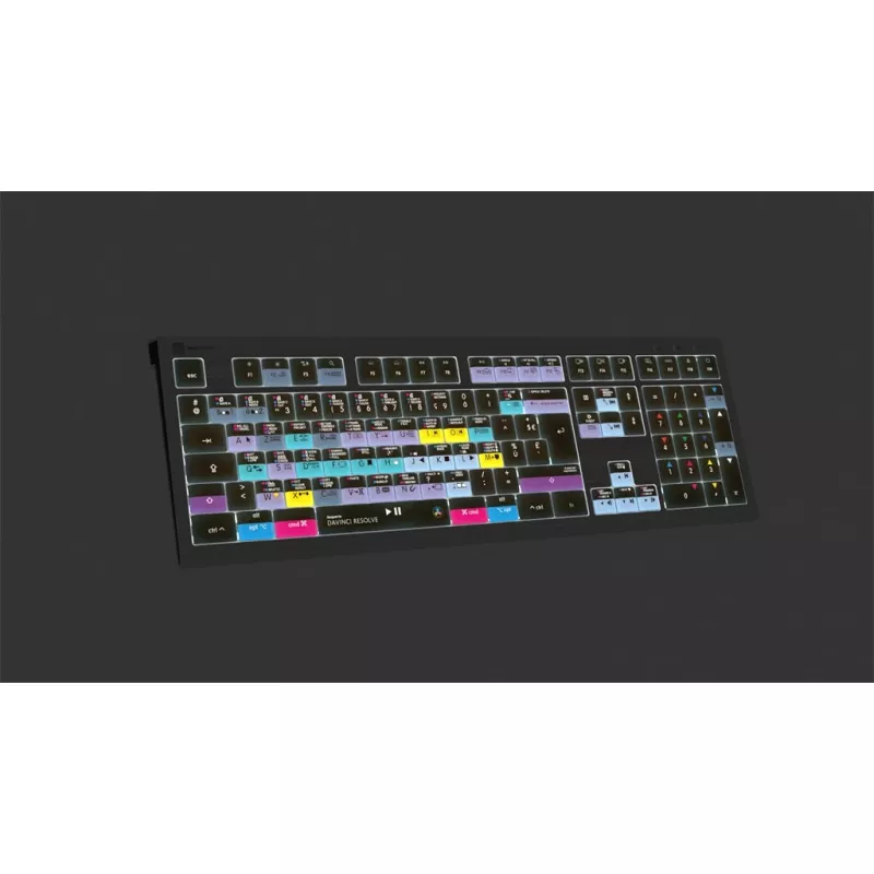 Teclado Logickeyboard ASTRA 2 USB AZERTY inglês preto (LKB-RESB-A2M-FR)
