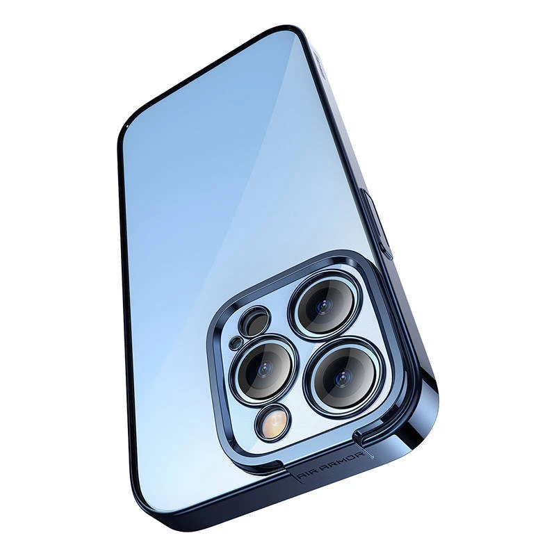 Capa de proteção Baseus para iPhone 14 Pro – azul transparente com brilho