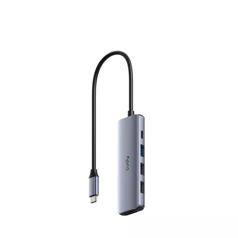 CUDY UH405 Hub USB-C 5-IN-1 com HDMI 4K